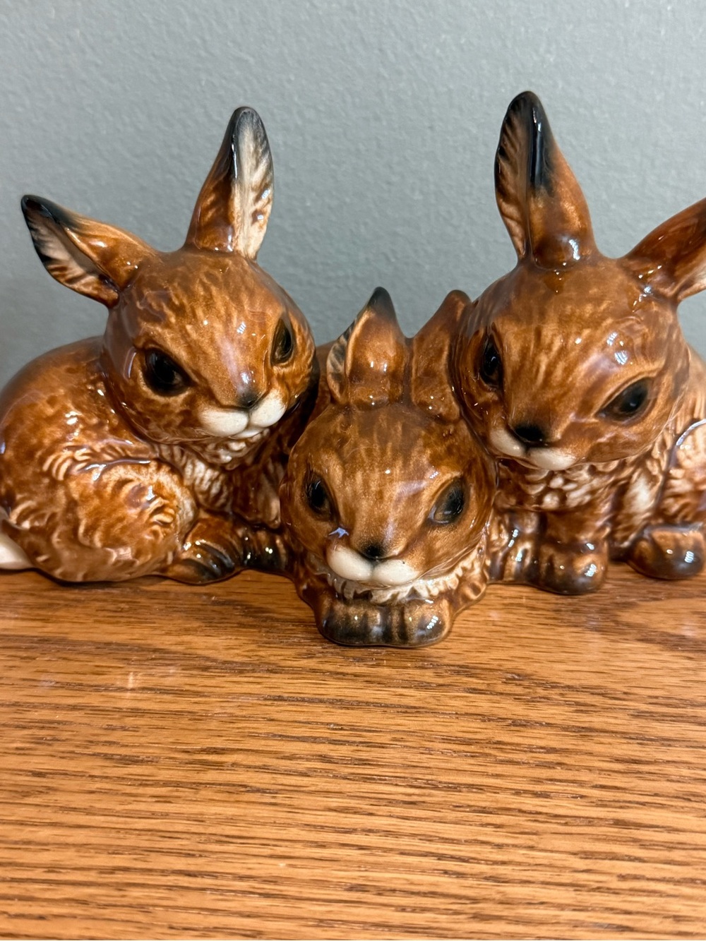 Vintage Goebel Three Bunnies Rabbits Figurine 34 813 08 W Germany